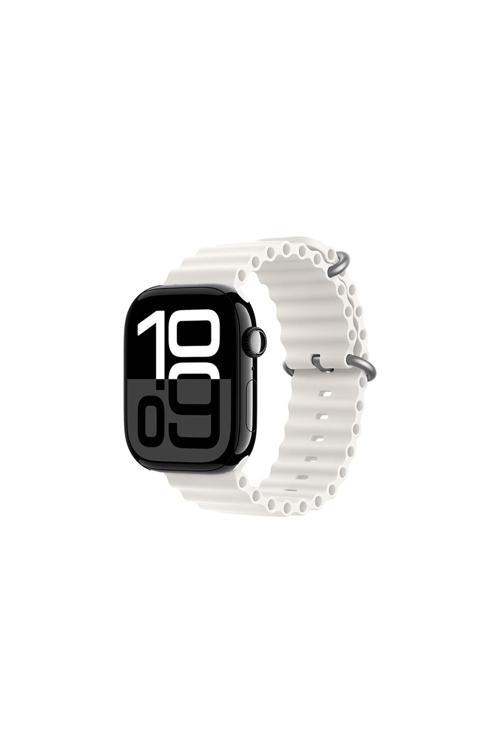 Watch 10 42Mm Uyumlu Zore Krd-75 Silikon Kordon-Beyaz