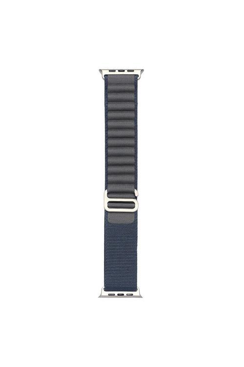 Watch 10 46Mm Uyumlu Zore Krd-74 Hasır Kordon-Mavi