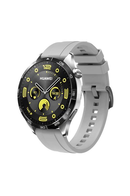 Huawei Gt4 22Mm Uyumlu Clo- Krd-95 Silikon Kordon-Gri