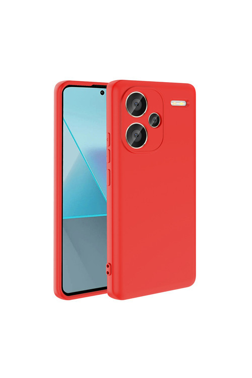 Xiaomi Redmi Note 13 Pro Plus 5G Uyumlu Kılıf Zore Mara Lansman Kapak-Kırmızı