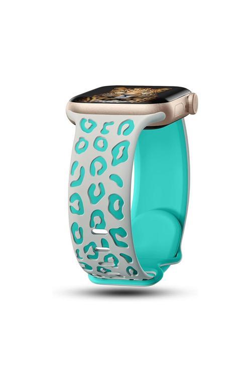 Watch 40Mm Kth Krd-140 Silikon Kordon Strap Kayış - Gri-Yeşil