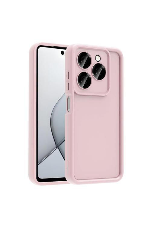 Tecno Spark 20 Pro 5G Kılıf Kamera Korumalı Kth Ananas Kapak - Pembe