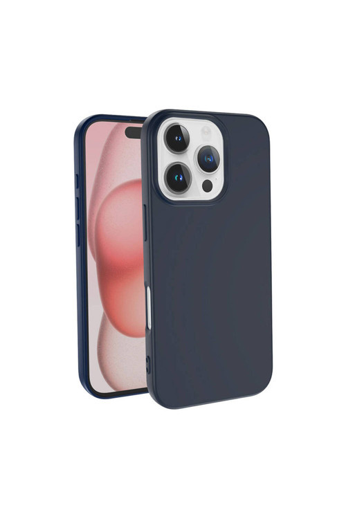 Apple İphone 16 Pro Kılıf Zore Lsr Lansman Kapak-Lacivert