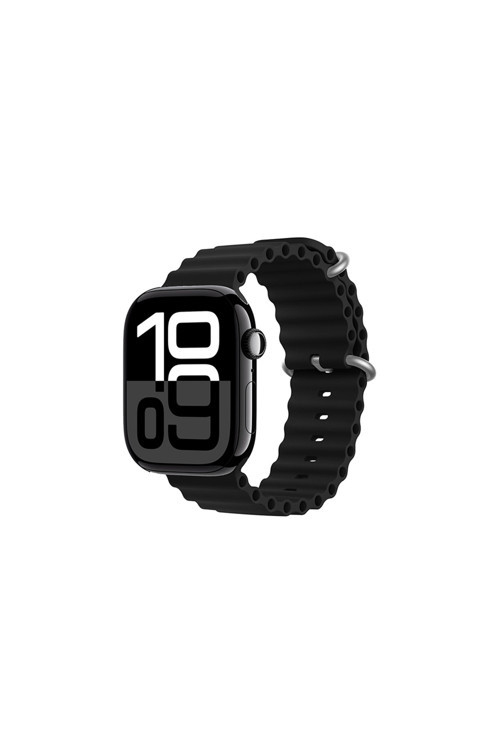 Watch 10 46Mm Uyumlu Zore Krd-75 Silikon Kordon-Siyah