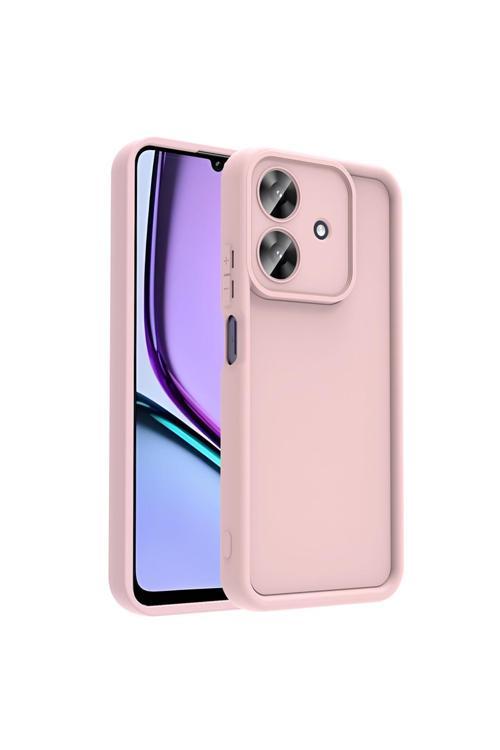 Realme Note 60 Kılıf Kamera Korumalı Kth Ananas Kapak - Pembe