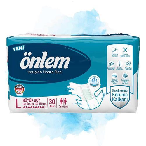 L Beden Yetişkin Hasta Bezi 30x3 90 Adet