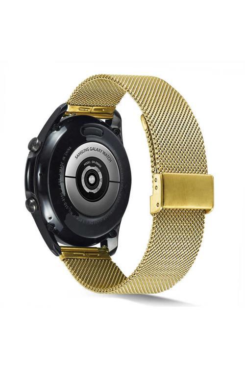 Xiaomi Amazfit Pace Uyumlu Krd-45 22Mm Metal Zore Kordon-Gold