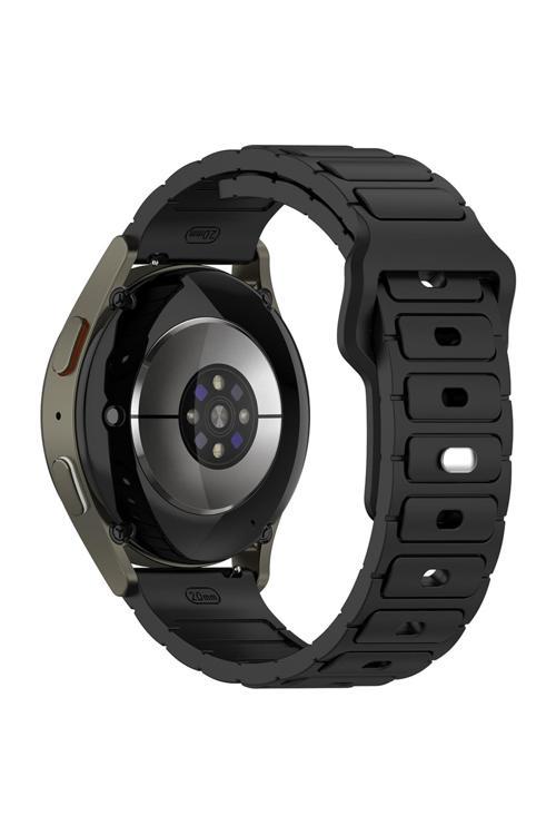 Huawei Honor Magic 2 46Mm Zore Krd-132 22Mm Silikon Kordon Strap Kayış - Siyah