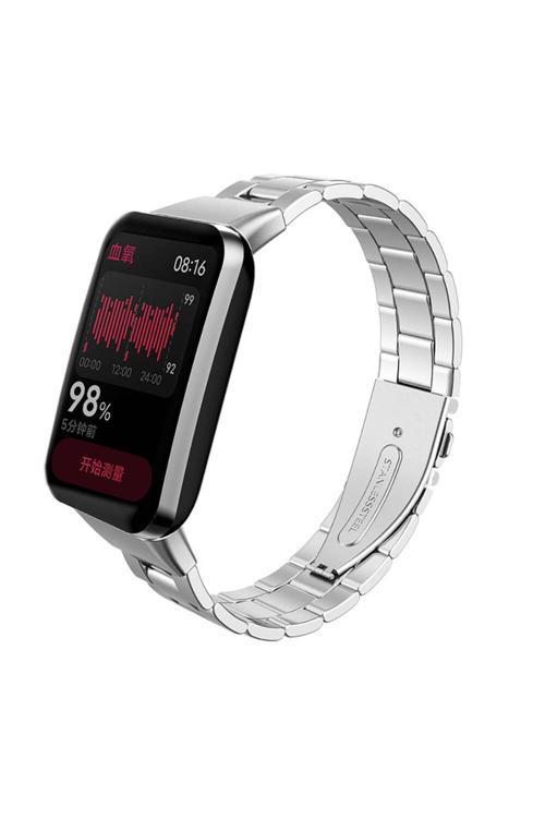 Xiaomi Mi Band 7 Pro Krd-04 Metal Kordon-Gümüş