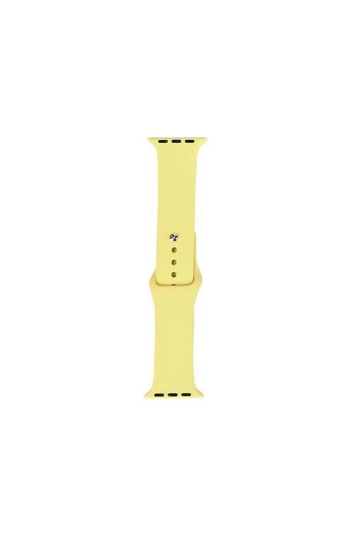Watch 38Mm Band Serisi Klasik Kordon Silikon Strap Kayış-Açık Sarı