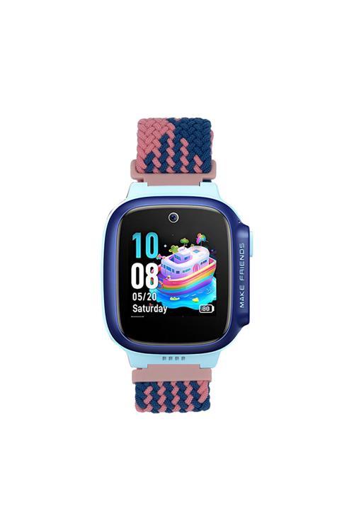 Huawei Gt4 41Mm Fzd Krd-139 18Mm Çocuklara Özel Örgü Kordon - Pembe-Mavi