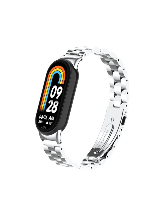 Xiaomi Mi Band 9 Krd-04 Metal Kordon-Gümüş