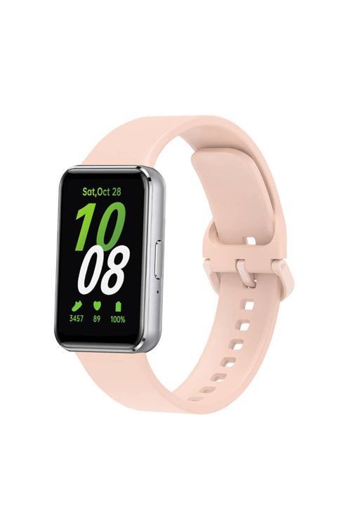 Galaxy Fit 3 Silikon Kordon Zore Krd-110 Strap Kayış-Pembe