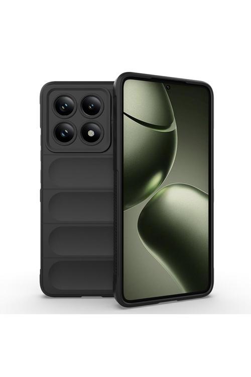 14T Kılıf Esnek Tpu Oyuklu Arka Yüzey Tasarımlı Lmn Etnik Silikon Kapak - Siyah