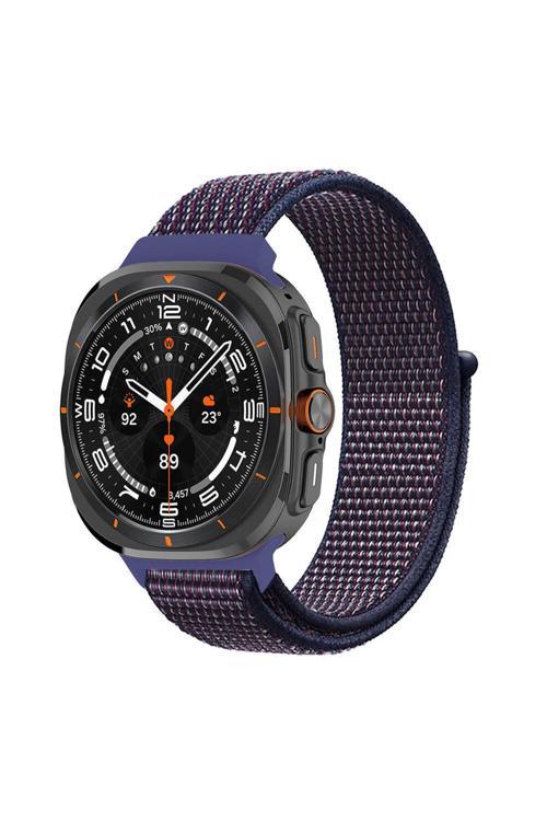 Galaxy Watch Ultra 47Mm Zore Krd-03 Hasır Kordon-İndigo