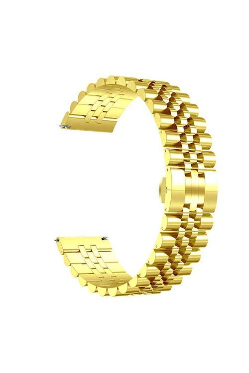 Huawei Watch Gt 3 42Mm Uyumlu Krd-36 Metal Zore Kordon-Gold