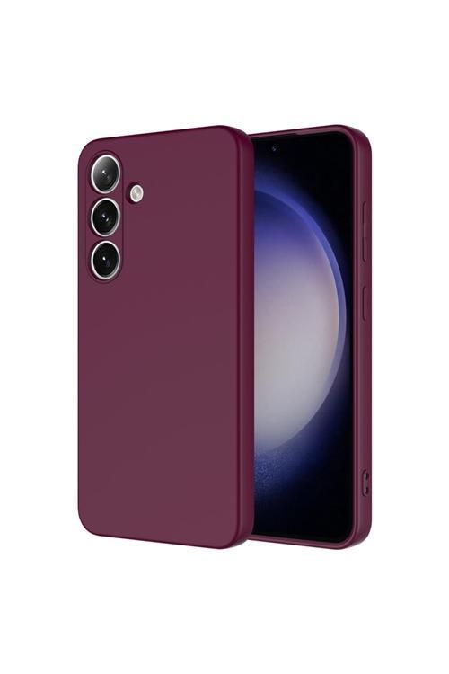 Galaxy S25 Plus Uyumlu Kılıf Zore Mara Lansman Kapak-Koyu Mor