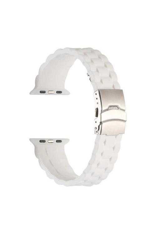 Watch 44Mm Krd-72 Uyumlu Kordon-Beyaz