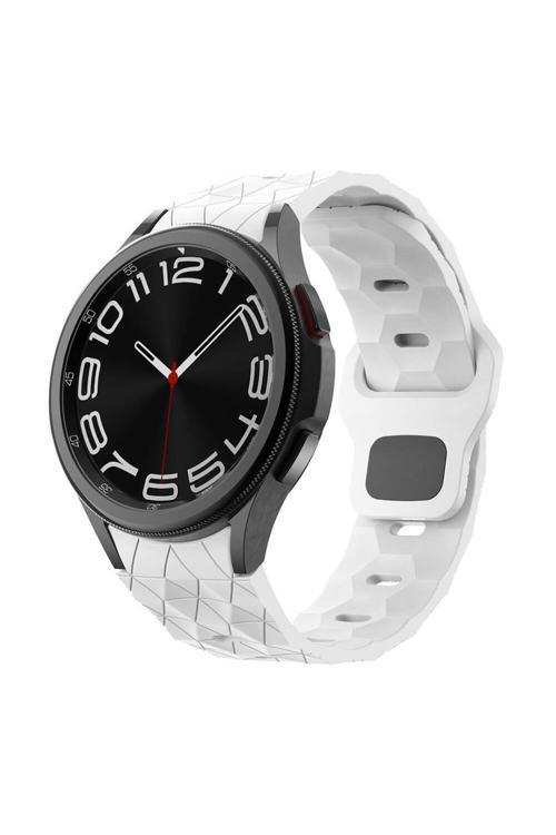 Galaxy Watch 6 44Mm Krd-116 20Mm Futbol Desenli Spor Tasarımlı Silikon Kordon
