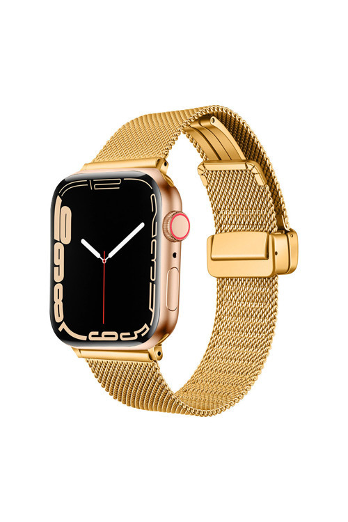 Watch 42Mm Uyumlu Krd-85 Metal Ysf Kordon Rose Gold