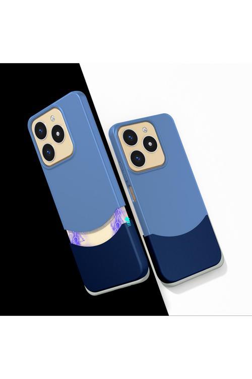 Realme Note 60 Kılıf Mıknatıslı Kth Duble Kapak - Lacivert