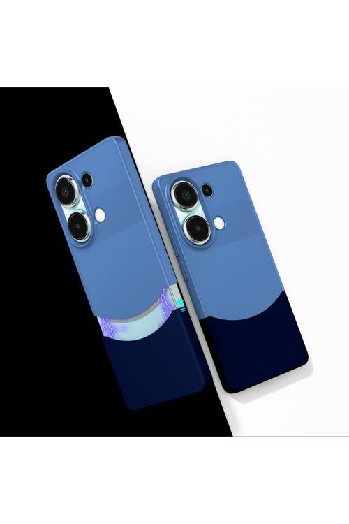 Redmi Note 13 Pro 4G Kılıf Mıknatıslı Kth Duble Kapak - Lacivert