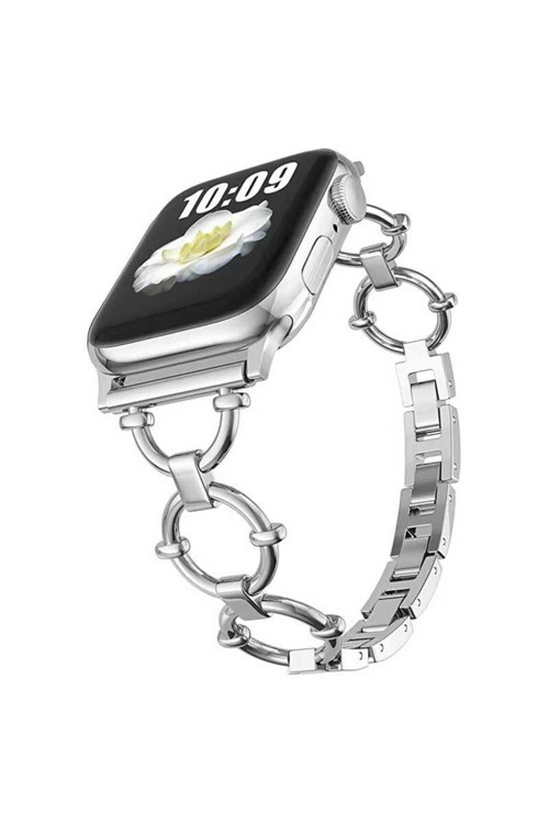 Watch 7 41Mm Uyumlu Krd-56 Metal Zore Kordon-Gümüş