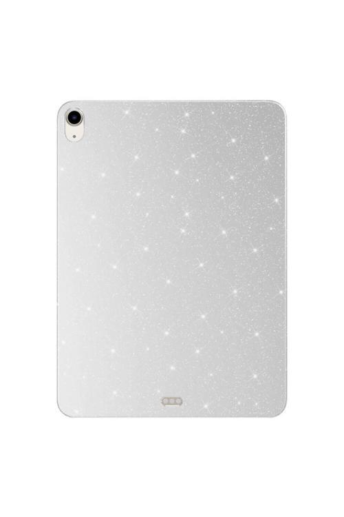 Apple İpad Air 11 2024 Simli Parlak Görünümlü Uyumlu Zore Tablet Koton Kılıf-Gümüş