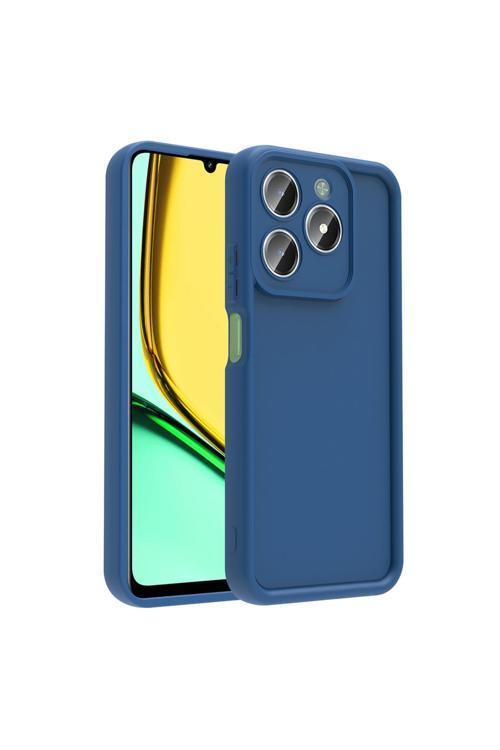 Realme C61 Kılıf Kamera Korumalı Fzd Ananas Kapak - Koyu Yeşil