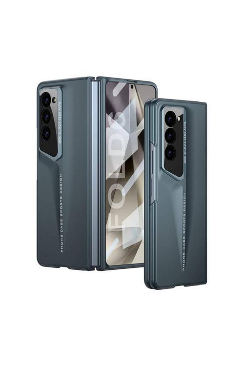 Galaxy Z Fold 6 Kılıf Ultra İnce Kamera Korumalı Sert Rubber Zore Procase Kapak-Yeşil