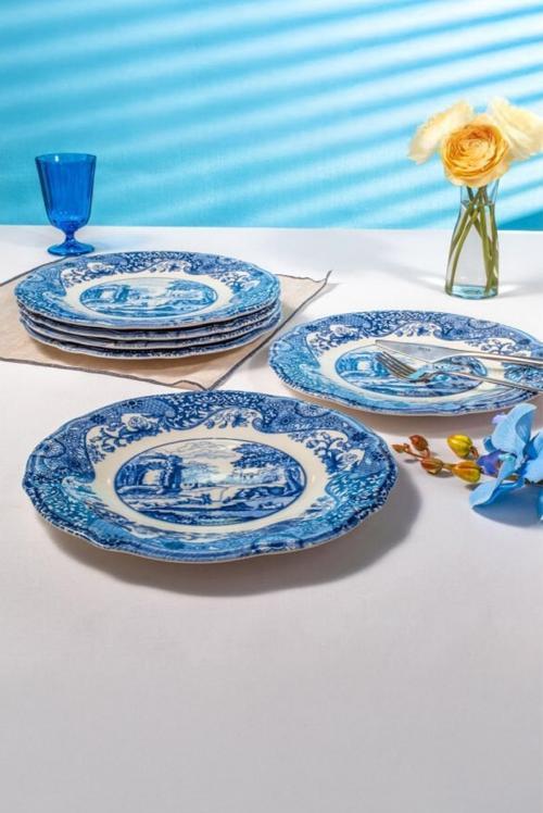 Vintage Blue 6 Parça Servis Tabağı Seti