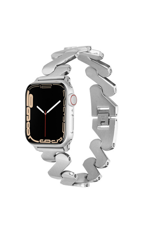 Watch 7 41Mm Kordon Uyumlu Krd-80 Metal Strap Kayış Clo- Gümüş