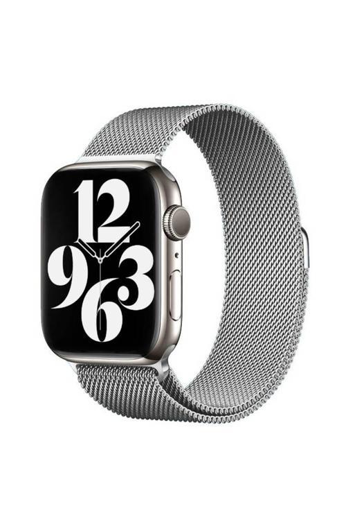 Watch 44Mm Uyumlu Krd-01 Metal Zore Kordon-Gümüş
