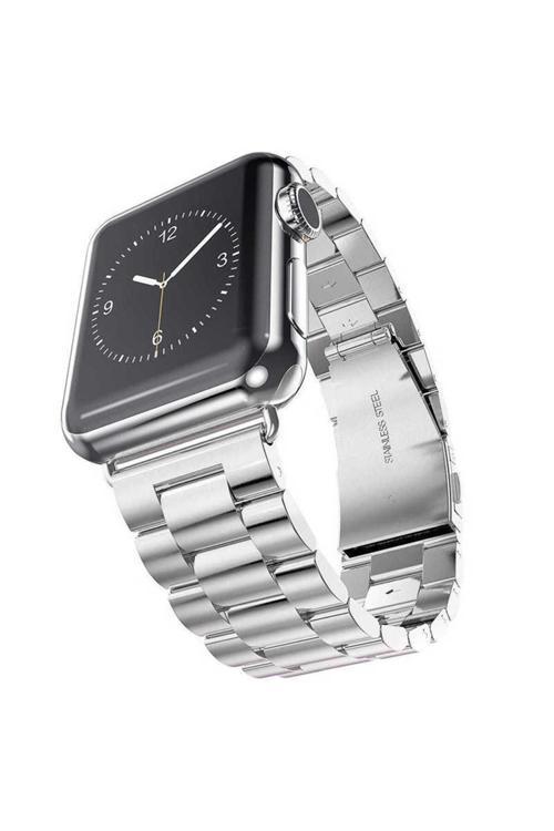 Watch 42Mm Uyumlu Krd-04 Metal Zore Kordon-Gümüş