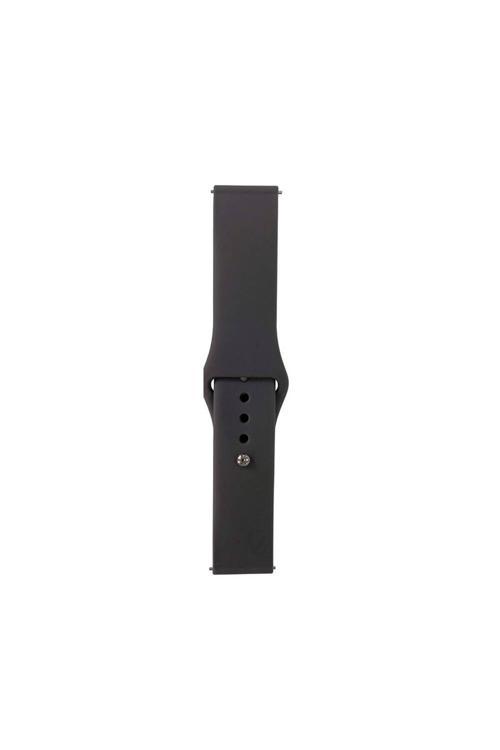 Huawei Gt2 42Mm Band Serisi 20Mm Klasik Kordon Silikon Strap Kayış-Gri