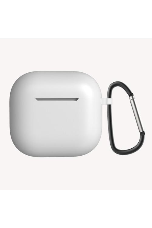 Air-Pods 4 Standart Silikon Kılıf-Beyaz