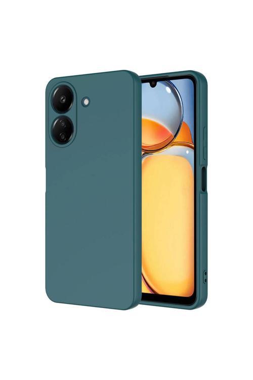 Poco C65 Kılıf Zore Mara Lansman Kapak-Koyu Yeşil