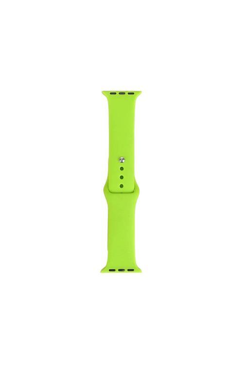 Watch 40Mm Band Serisi Klasik Kordon Silikon Strap Kayış-Yeşil