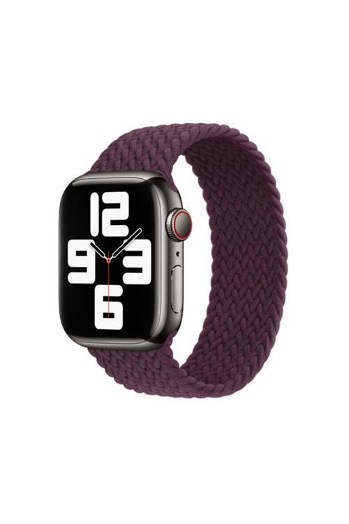 Watch Ultra 49Mm Kordon Uyumlu Krd-32 Small Strap Kayış Clo- Koyu Mor