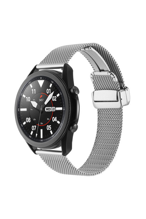 Galaxy Watch 46Mm Uyumlu Krd-85 22Mm Metal Zore Kordon-Gümüş