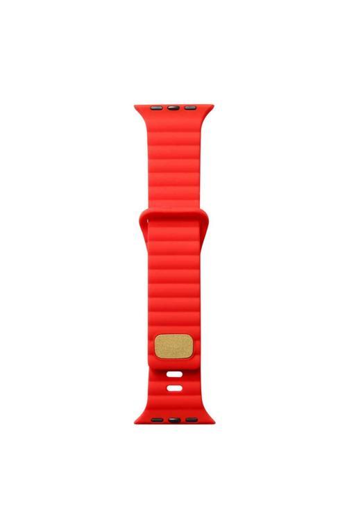 Watch Ultra 49Mm Uyumlu Krd-73 Uyumlu Zore Kordon-Kırmızı