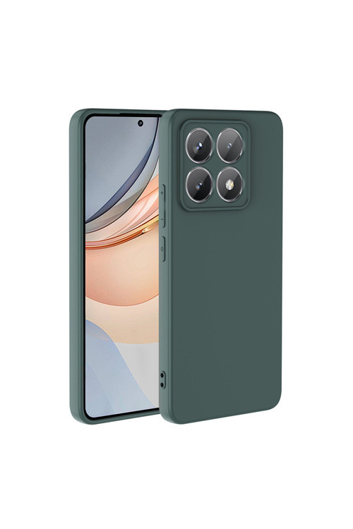 Xiaomi 14T Uyumlu Kılıf Zore Mara Lansman Kapak-Koyu Yeşil