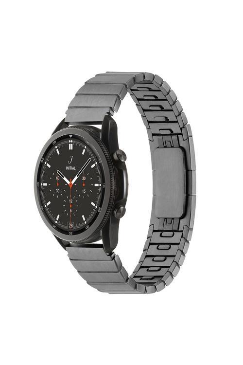 Xiaomi Amazfit Pace Uyumlu Krd-82 22Mm Metal Zore Kordon Gri