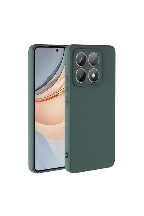 Xiaomi 14T Pro Uyumlu Kılıf Zore Mara Lansman Kapak-Koyu Yeşil