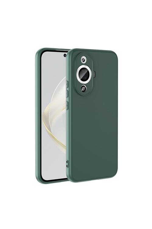 Huawei Nova 12S Uyumlu Kılıf Zore Mara Lansman Kapak-Koyu Yeşil