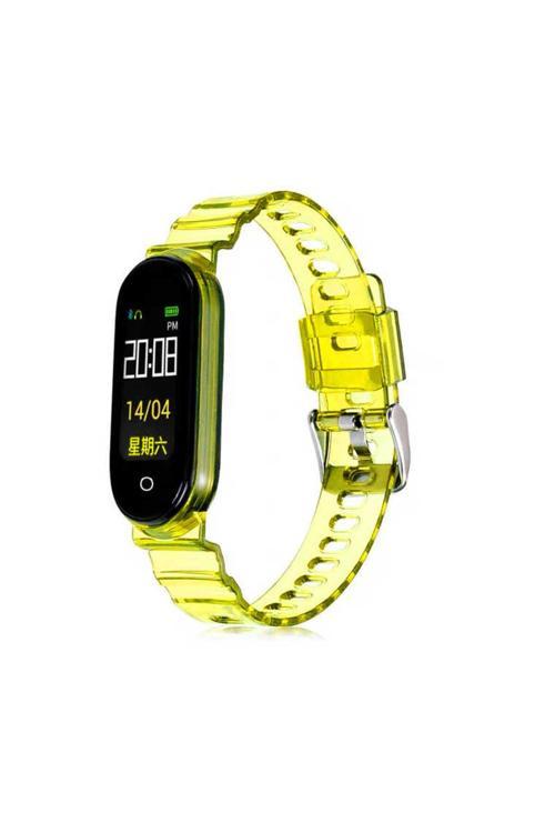 Xiaomi Mi Band 6 Krd-27 Uyumlu Zore Kordon-Sarı