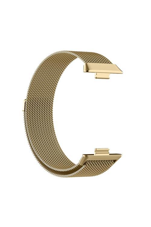 Huawei Watch Fit 3 Zore Krd-01 Metal Kordon-Gold