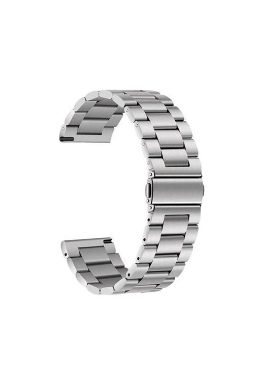 Huawei Honor Magic 2 46Mm Clo- Band-04 22Mm Metal Kordon-Gümüş
