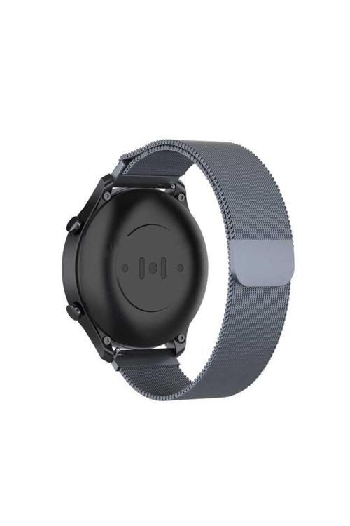 Gear S3 (22Mm) Uyumlu Krd-12 Metal Zore Kordon Gri