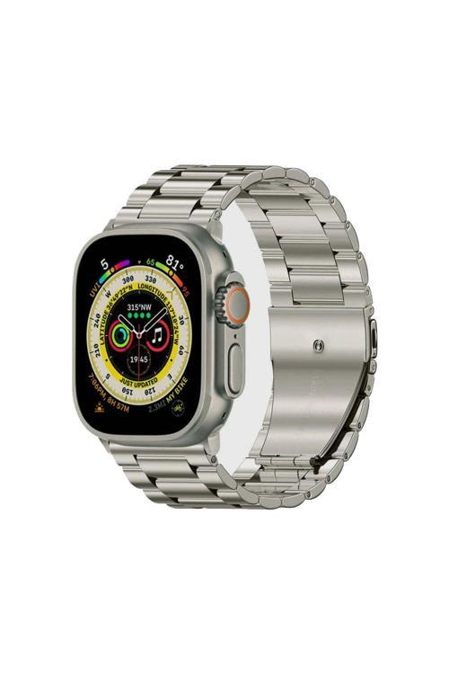 Watch Ultra 49Mm Uyumlu Krd-93 Metal Zore Kordon-Titanyum